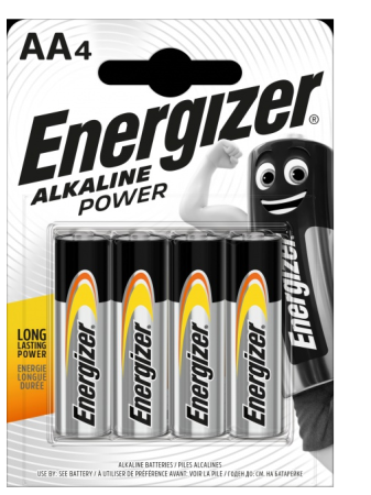 Baterie ENERGIZER ALKALINE POWER AA/4ks tužková/superalkalická/LR6 EB003