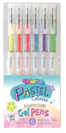 Colorino Pastel gelové rollery, 6 barev