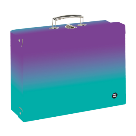 Kufřík lamino hranatý A4 OXY Ombre Purple- blue 32cm