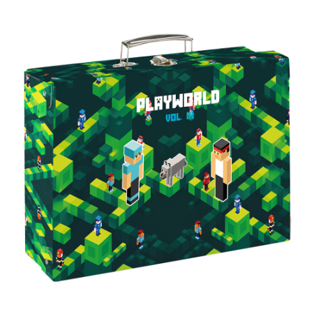 Kufřík lamino hranatý A4 Playworld Vol. III. 32cm