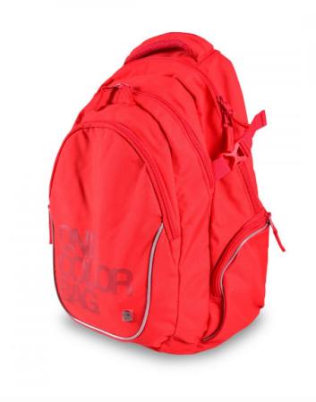 Studentský batoh ONE COLOUR červený