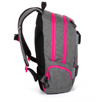Studentský batoh OXY Sport GREY LINE pink, fotografie 1/4