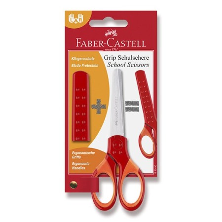 Nůžky FABER-CASTELL s krytem pro praváky i leváky