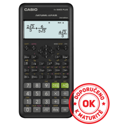 Kalkulačka CASIO FX 350 ES Plus , 2E
