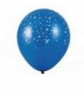 Nafukovací balónky HVĚZDY 5ks mix barev
