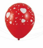 Nafukovací balónky BÍLÁ SRDÍČKA 5ks