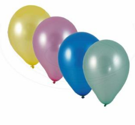 Nafukovací balónky METALICKÉ 10ks