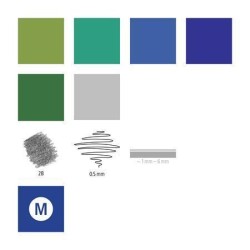 Štětcové fixy "Design Journey Hand Lettering", 6 barev, sada, oboustranné, fotografie 5/3