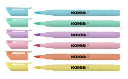 Pastel Style Brush Tip Markers / 6 ks / 21462, fotografie 1/3