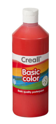 Creall temperová barva, 500 ml, červená
