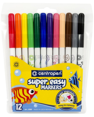 Popisovač 2580/12 barev Super easy Markers