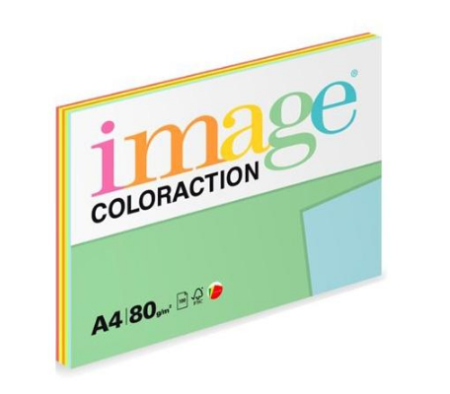 Barevný papír Coloraction A4 100ls 80g REFLEX MIX