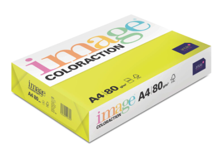 Coloraction IBIZA neonově žlutá A4 80g 500ls