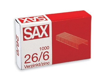 Sešívací spony SAX 26/6 1000ks