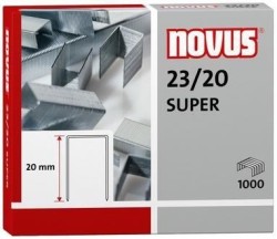 Sešívací spony NOVUS, BOXER-Q 23/20, 1000 ks, fotografie 1/1
