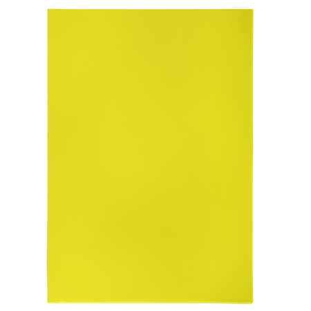 Průhledný obal A4 "L" PVC žlutá, 140mic - 10ks