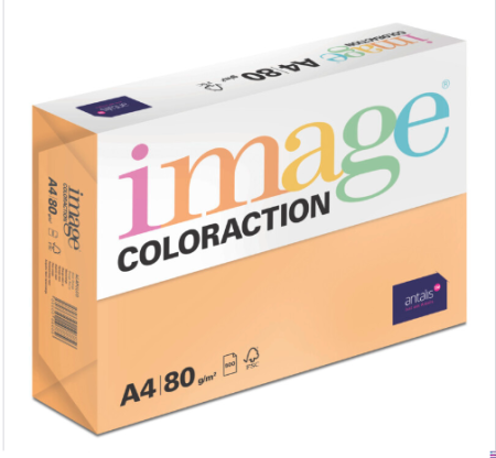 Coloraction ACAPULCO reflexní oranžová A4 80g 100ls