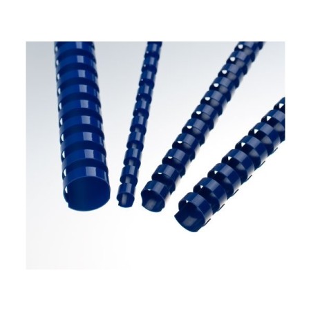 Plastové hřbety 6 mm modré