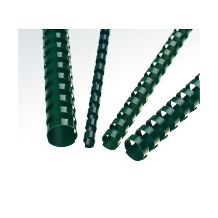 Plastové hřbety 6 mm zelené