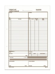 Dodací list-daňový doklad A4 NCR 100ls MSK 24, fotografie 1/1