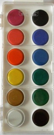 Vodové barvy Koh-i-noor 12 barev 22,5 mm