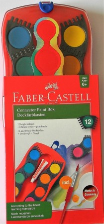 Vodové barvy FABER-CASTELL 12 barev