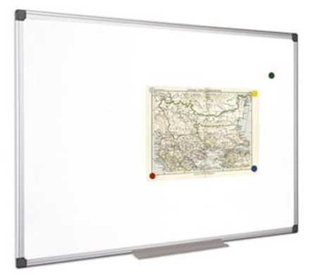 Bílá magnetická tabule 60x90cm - hliníkový rám, VICTORIA