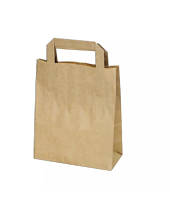 Papírová taška HNĚDÁ 26+17 x 25 cm [50 ks]