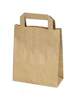 Papírová taška HNĚDÁ 32+16 x 39 cm [50 ks]