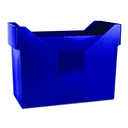 Zásobník na závěsné desky plastový - modrý