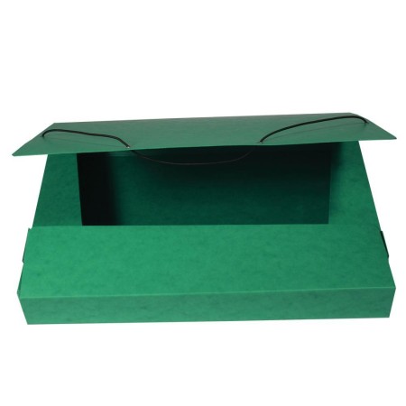 Krabice prešpánová s gumou - zelená