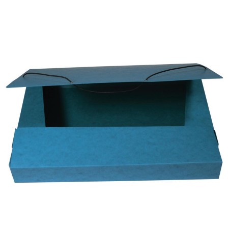 Krabice prešpánová s gumou - modrá