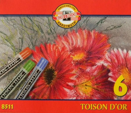 TOISON D´OR suché křídy 8511 Koh-i-noor 6 barev