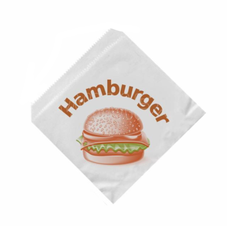 Papírové sáčky na hamburger 16x16cm 500ks