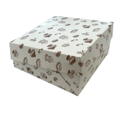 Dortová krabice s motivem 22x22x9 cm 1ks