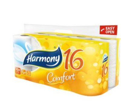 Toaletní papír Harmony COMFORT WHITE 2-vrstvý 16ks
