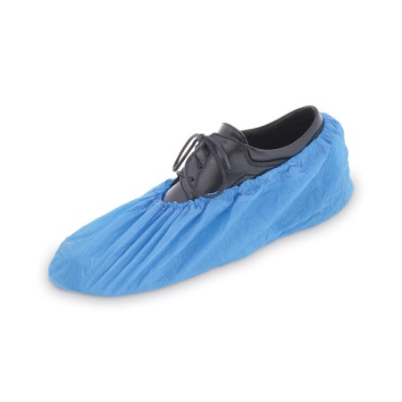 Návlek na obuv (CPE) jednorázový modrý 100ks