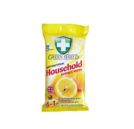 Household vlhčené ubrousky antibakteriální 50ks
