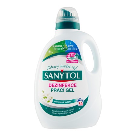 Sanytol - dezinfekční prací gel květinová svěžest 34 PD 1,70l