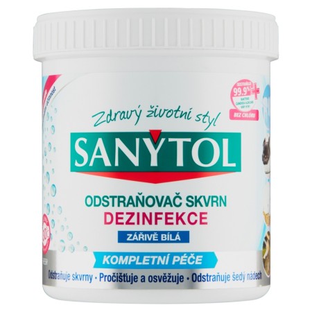Sanytol - dezinfekční odstraňovač skvrn na bílé prádlo 450 g