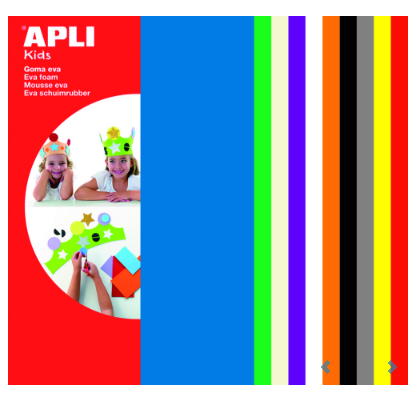 APLI pěnovka, 200 x 300 mm, mix barev - 10 ks