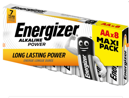 Energizer Alkalická Power baterie mignon AA LR6, 8 ks