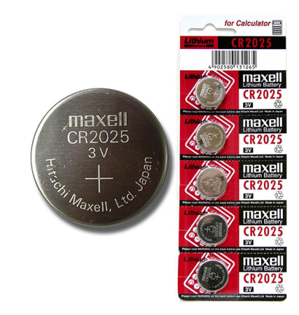 Baterie lithiová, CR2025, 3V, Maxell, blistr, 5-pack