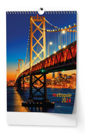 Nástěnný kalendář - Metropole A3