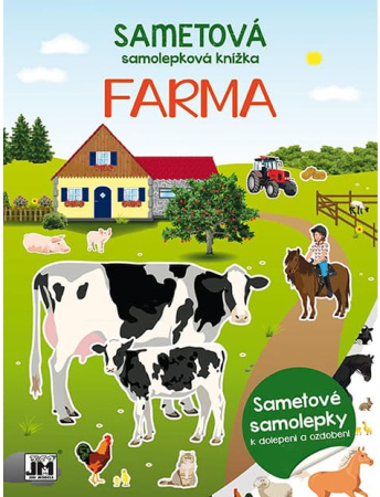Sametová samolepková knížka - FARMA