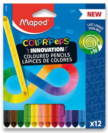 PASTELKY MAPED COLOR'PEPS INFINITY - 12 BAREV